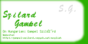 szilard gampel business card